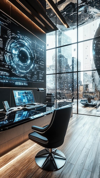 Digitalisierung modernes Büro mit Technologie